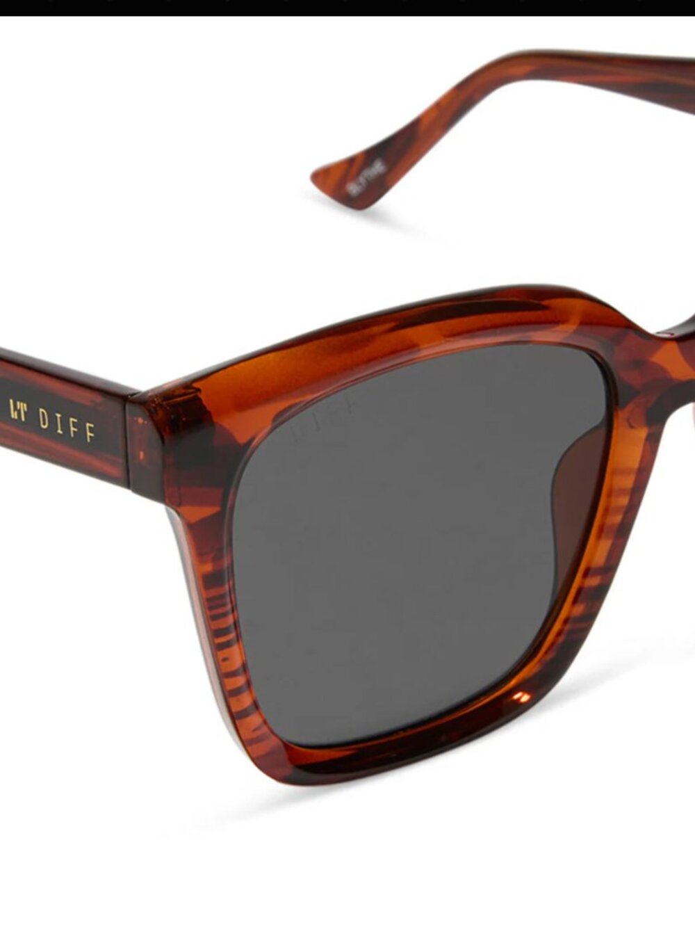 Diff Eyewear - Blythe Sunglasses - Mahogany Tortoise - Picture 3 of 4